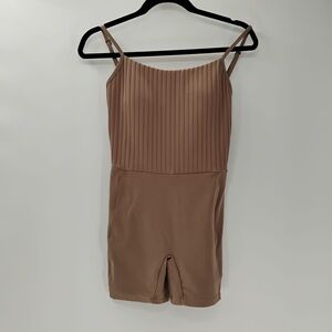 GYM JUMPSUIT LIVE! One piece romper athletic wear athleisure gym wear nude NWOT